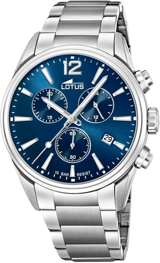 Lotus Reloj Cronógrafo para Hombre de Cuarzo con Correa en Acero Inoxidable 18690/1