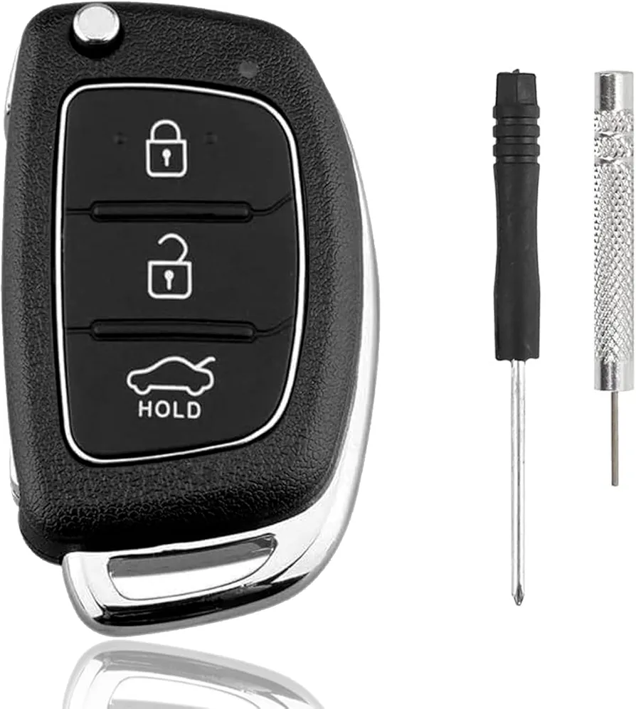 Alppihym 1 Pack Compatible con Hyundai 3 Buttons Car Key Case Compatible con i20 i30 i40 i10 ix20 ix30 ix25 ix35 ix45 ix55 - Estuche de Llave protección y Estilo