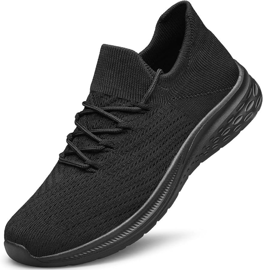 YHOON Mens Walking Shoes Slip on Casual Shoes Lightweight Workout Gym Tennis Shoes
