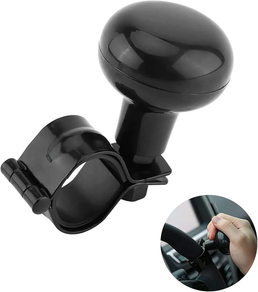 Pomo Volante Bola, Trabajo Pesado Volante Pomo, Manija de la Rueda Pomo Giratorio, Volante Girador Manija Bola, para Coche, Tractor, Tractor de Césped, Barco