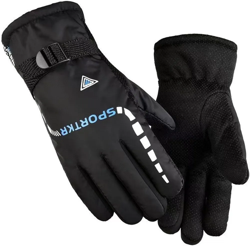 Guantes de invierno impermeables，Guantes de esquí Guantes Hombres Mujeres，Guantes cálidos con aislamiento para correr esquí senderismo moto ciclismo