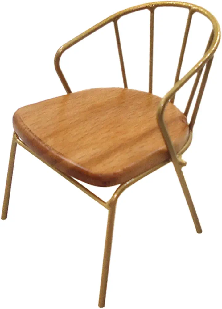 TOYANDONA Silla De Ocio Nórdica Mini Modelo De Muebles Decoración De Mini Sillas Silla En Miniatura para Casa De Muñecas Muebles para Mini Muñecas Un Metal Té De La Leche Sillón