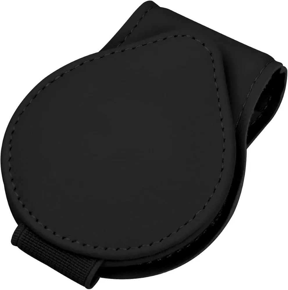 Kioiner Clip para Gafas de Sol para Visera de Coche Soportes para Gafas de Coche Clip Porta Gafas de Cuero magnético Accesorios para el Interior del Automóvil Soporte de Anteojos (Negro)
