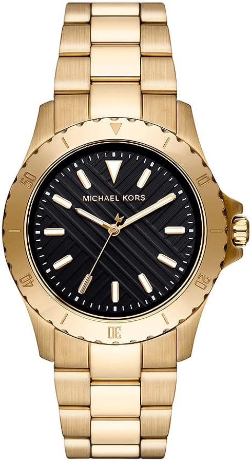 Michael Kors Everest Reloj para Hombre, Movimiento de Cuarzo con Correa de Acero o Piel
