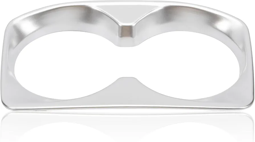 Konuooer Interior Borde Decorativo Accesorios Interiores de Auto (Plata) para Portavasos ABS Mate para PG 3008 GT / 5008 2017-2022