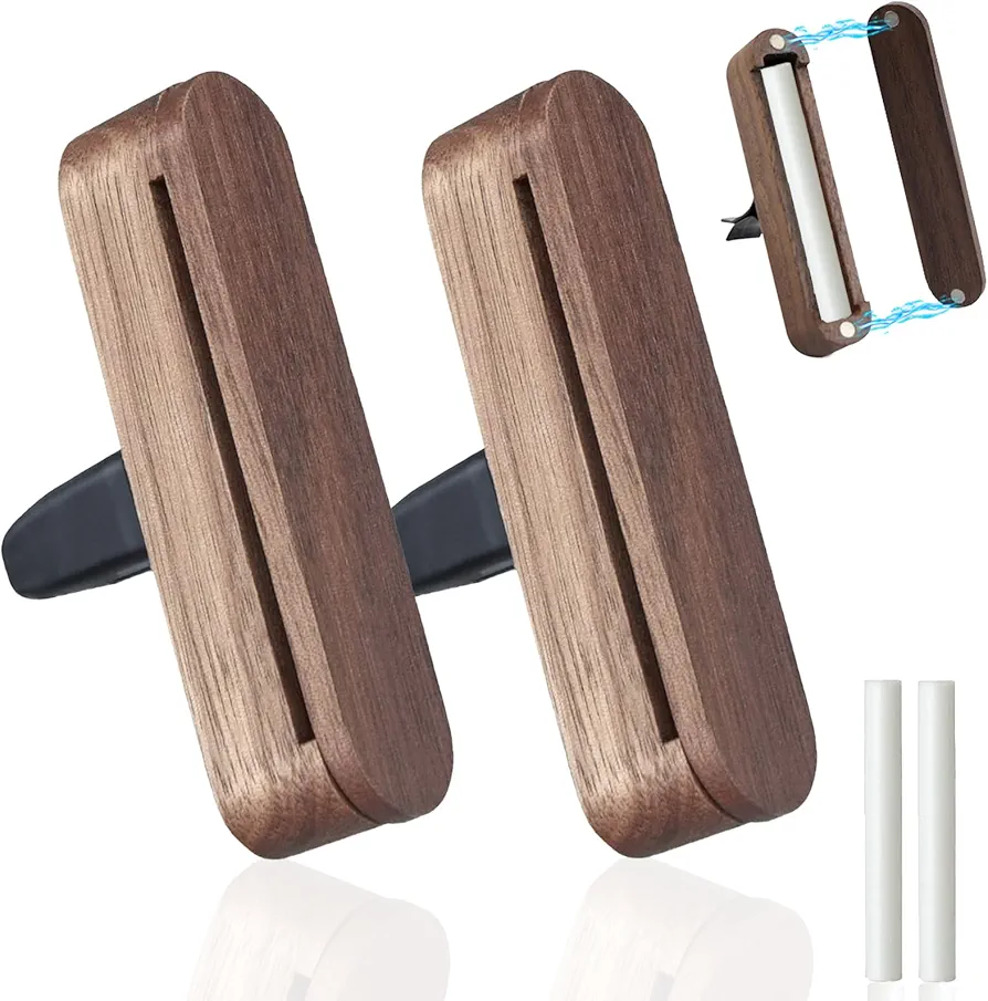 Magiho 2 Piezas Ambientador Coche, Ambientador Coche Nuevo, Ambientador Coche Rituals - Accesorios para Interior del Coche, Ambientador Coche Olor Nuevo con 2 Tapones de Fragancia para Coche