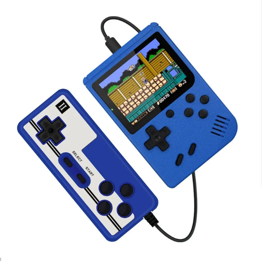 Cheng Moily 1pcs Juegos de Consolas de Juegos Sup Consolas de Juegos de Palma nostálgicos 400 Tipos de 2,8 Pulgadas(1pcs (Azul),2,8 Pulgadas)