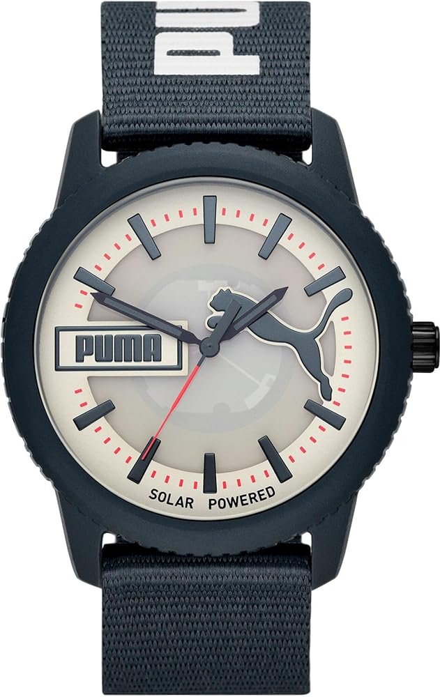 PUMA Reloj Ultrafresh para Hombre, Movimiento de Cuarzo con Correa de Poliuretano, Silicona, Piel o Acero Inoxidable