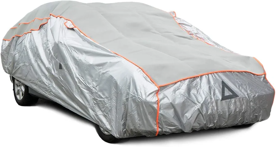 Navaris Funda para Coche en Exterior - Cubierta Universal Impermeable - Protección contra el Granizo Lluvia y Hielo - Tamaño L 480 x 178 x 119CM