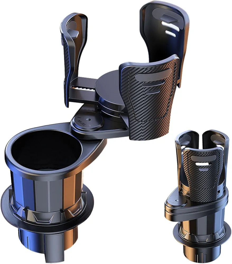 PengGengA Expansor de Portavasos para Coche Adaptador de Soporte Vaso Coche 2 en 1 Multifuncional Portabotellas Universal Accesorios de Automóviles Car Cup Holder