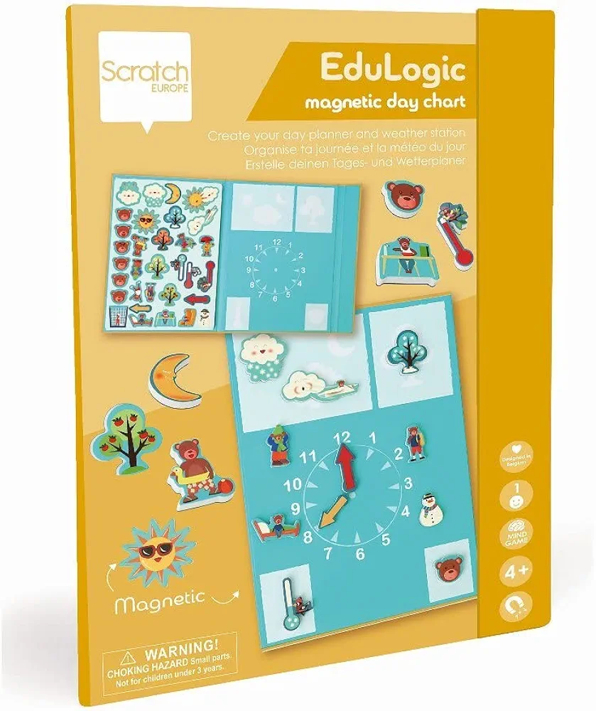 Carletto Deutschland 276182298-Juego magnético de Aprendizaje para niños a Partir de 4 años (Scratch 276182298)