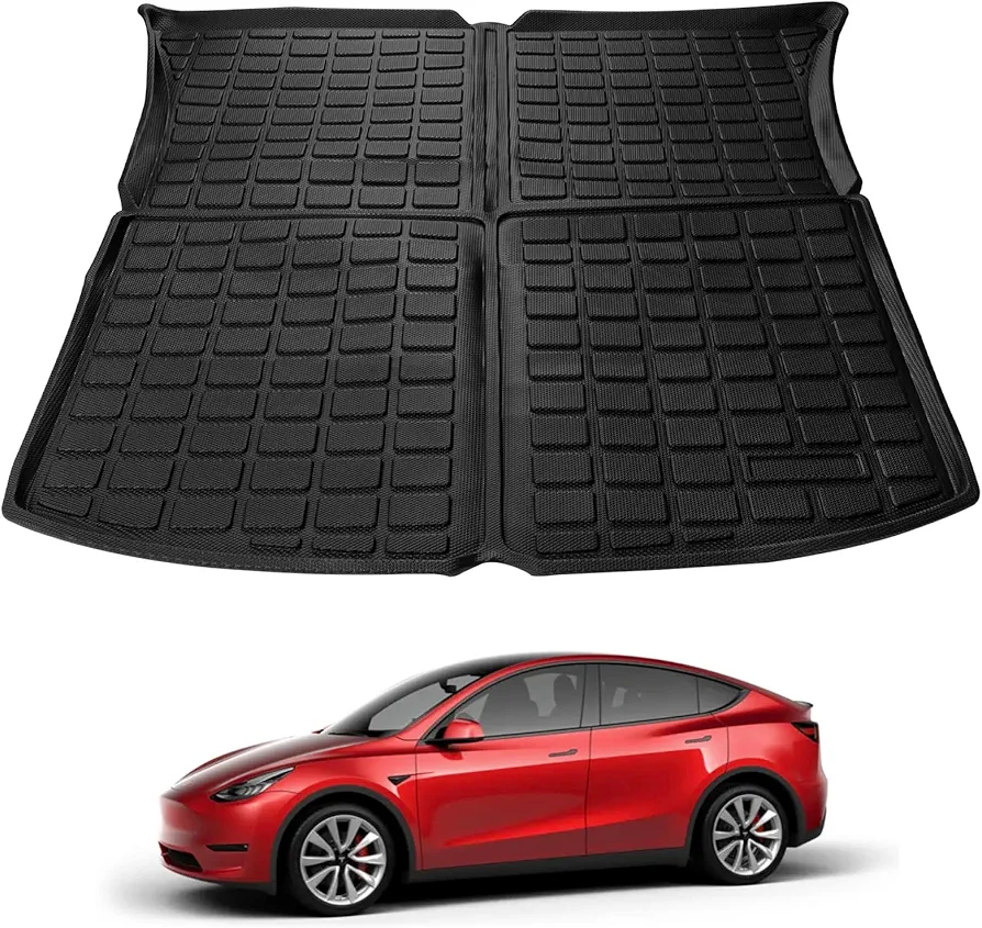 XASTRO Tesla Model Y Alfombrilla para Maletero Trasero,La Alfombra para Maletero de Coche Fabricada en TPE es Muy Impermeable, Antideslizante y fácil de Limpiar.para Tesla Model Y 2021-2023