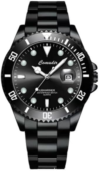 Rehomy Relojes de negocios para hombre, cronógrafo, impermeable, regalo de lujo, para novio