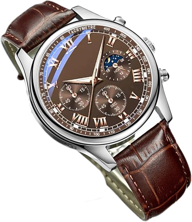 Wscwl Relojes clásicos para hombre,Reloj clásico | Reloj de pulsera informal para hombre | Reloj de negocios resistente al agua para hombres, reloj de pulsera clásico informal y deportivo para hombres
