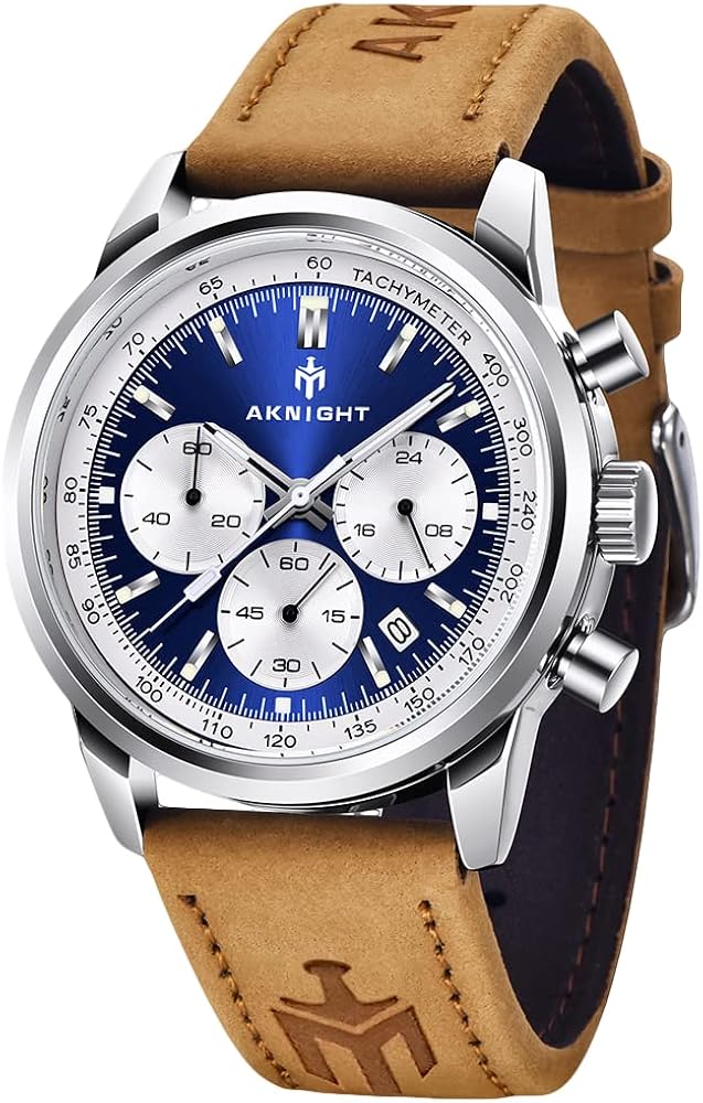 BENYAR Reloj para Hombre Cronógrafo Reloj de Cuarzo analógico de Acero Inoxidable 30M Reloj Impermeable antirrayas Fecha Plateada Reloj de Moda de Negocios Reloj de Pulsera clásico Reloj cómodo