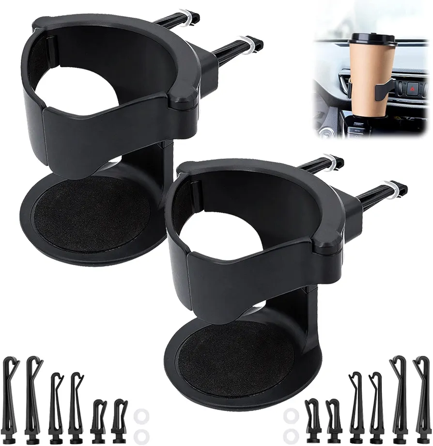 2 Piezas Portavasos para Coche,Ajustable,Multifuncional Portavasos para Automóvil,Universal Soporte para Botella de Bebidas,Soporte para Tazas en Coche,para Latas de Bebidas,Tazas Termo,Camión,Barco