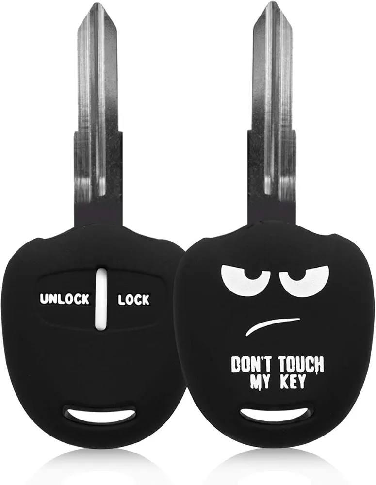 kwmobile Carcasa Compatible con Llavero de Mitsubishi Llave de Coche de 2 Botones Funda - Funda para Mando de Coche de Silicona - Blanco/Negro