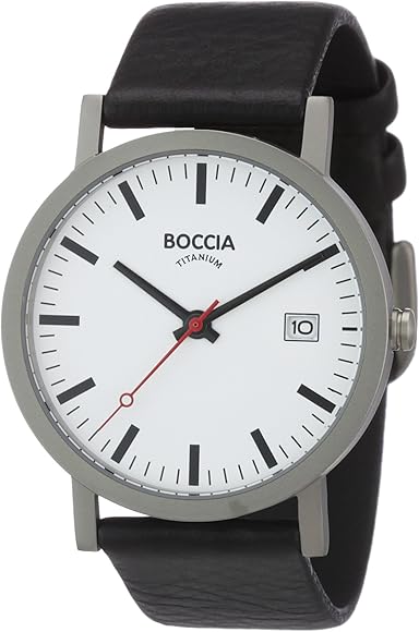 Boccia Reloj Analógico de Cuarzo para Hombre con Correa de Piel – 135-2108-18