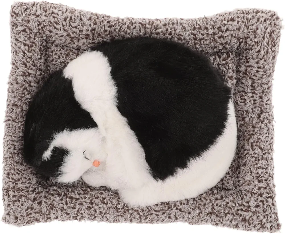 OUNONA Adorno Realista Para Tablero De Coche De Gato, Decoración Interior De Coche Con Gato Lindo, Decoración De Accesorios De Coche Lindo Para Coches En El Interior, Adorno De