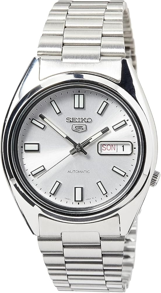 Seiko Men's Analogue Automatic Self-Winding Watch with Stainless Steel Bracelet – SNXS73K