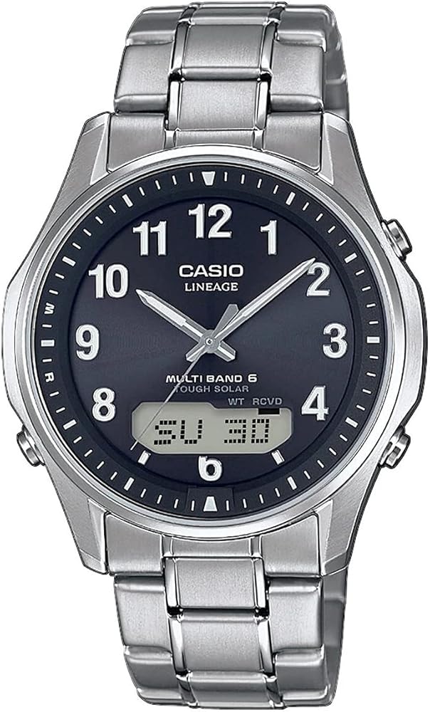 Casio WAVE CEPTOR Reloj Radiocontrolado y solar, Caja sólida, para Hombre