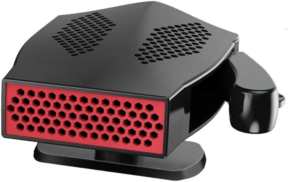 Riloer Calentador descongelador de automóvil 12V 150W 10A Descongeladores para Parabrisas automático, Calentador de automóvil Ventilador de calefacción de Velocidad