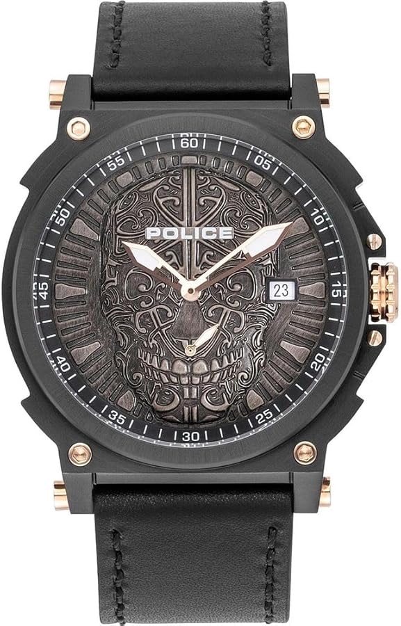 Police Reloj Analógico para Unisex-Adultos de Cuarzo con Correa en Plástico PL15728JSB.02