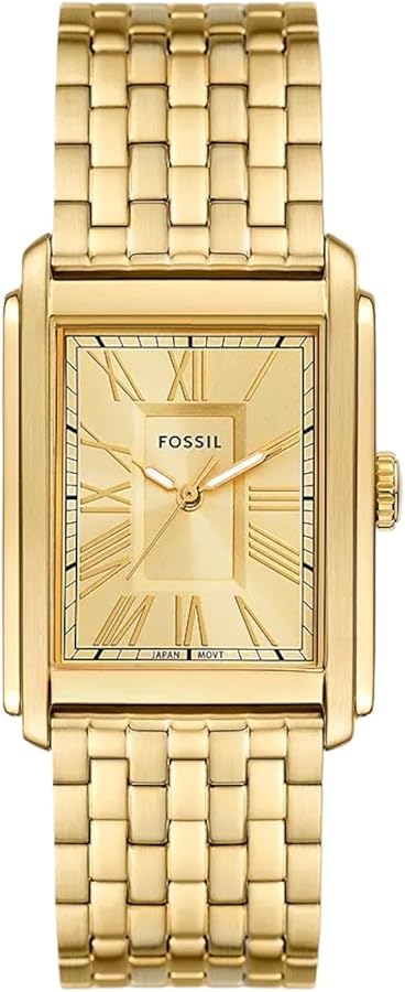 Fossil Carraway Reloj para Hombre, Movimiento de Cuarzo con Correa de Piel o Acero Inoxidable