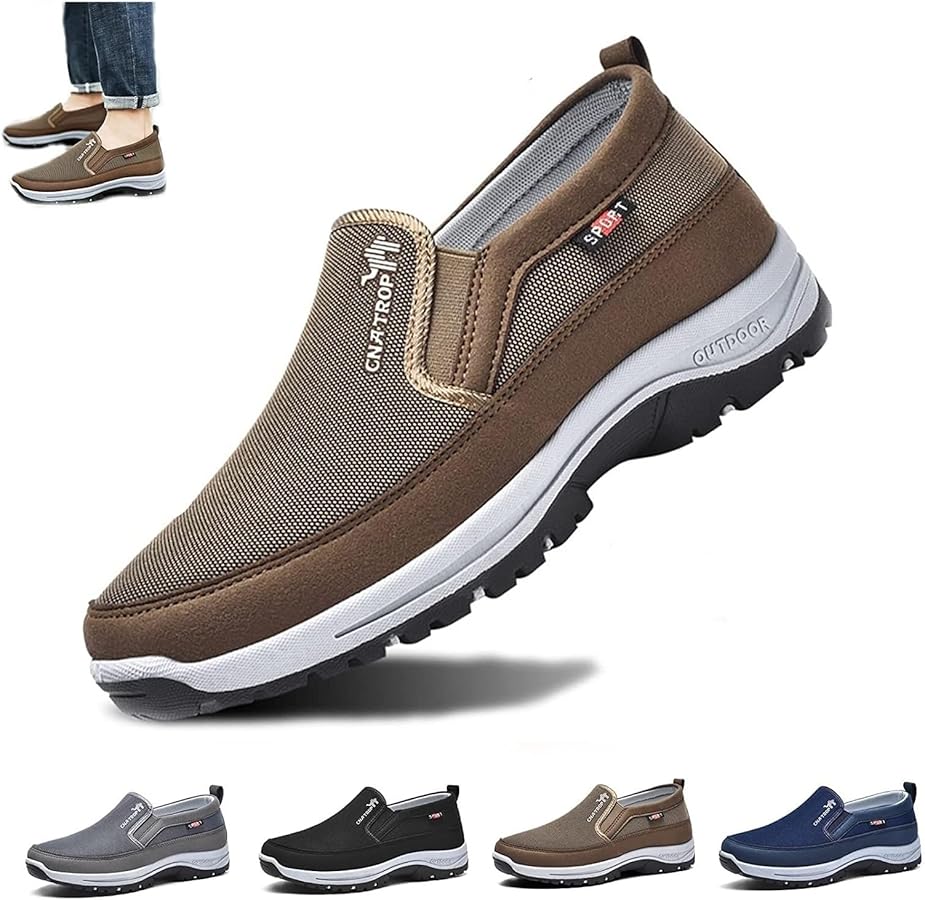 CNA Trop Orthopedic Shoes for Men, Fosterry Mens Slip On Shoes, Zapatos Ortopédicos para Hombre, Sketchers Columbia Shoes Men，Merrell Slip On Shoes for Men, Skechers Slip Ins