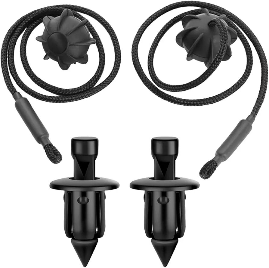 SGERUFZ 2 Pcs Soporte de Cinturón de Carga para Maletero Universal Soportes de Carga para Maletero para VW Golf 6 5 4, MK6, MK5, GTI R20 (Longitud del Cable 50cm)