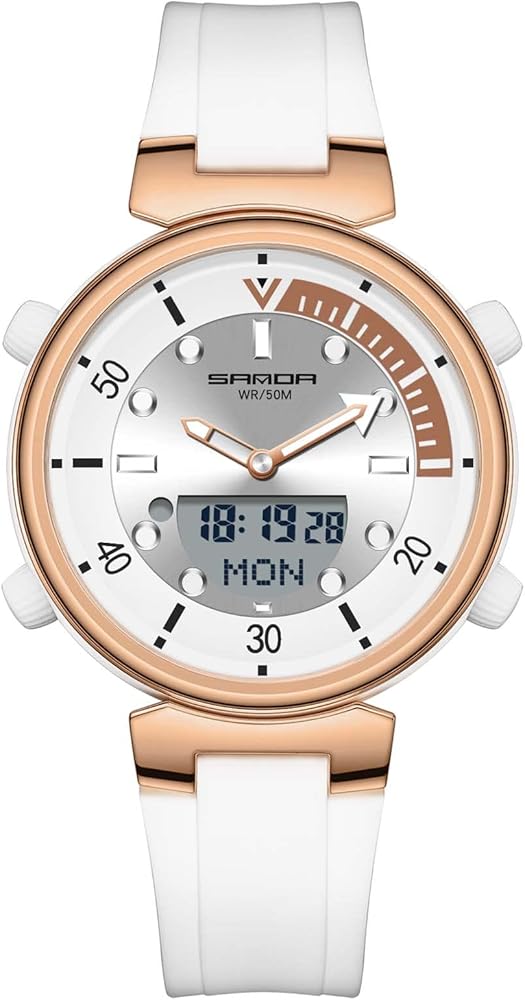 RORIOS Relojes Mujer Hombre Reloj de Cuarzo Digital Unisex con Alarma Multifuncional Impermeable Reloj para Hombre Mujer Deportivo Relojes de Pulsera