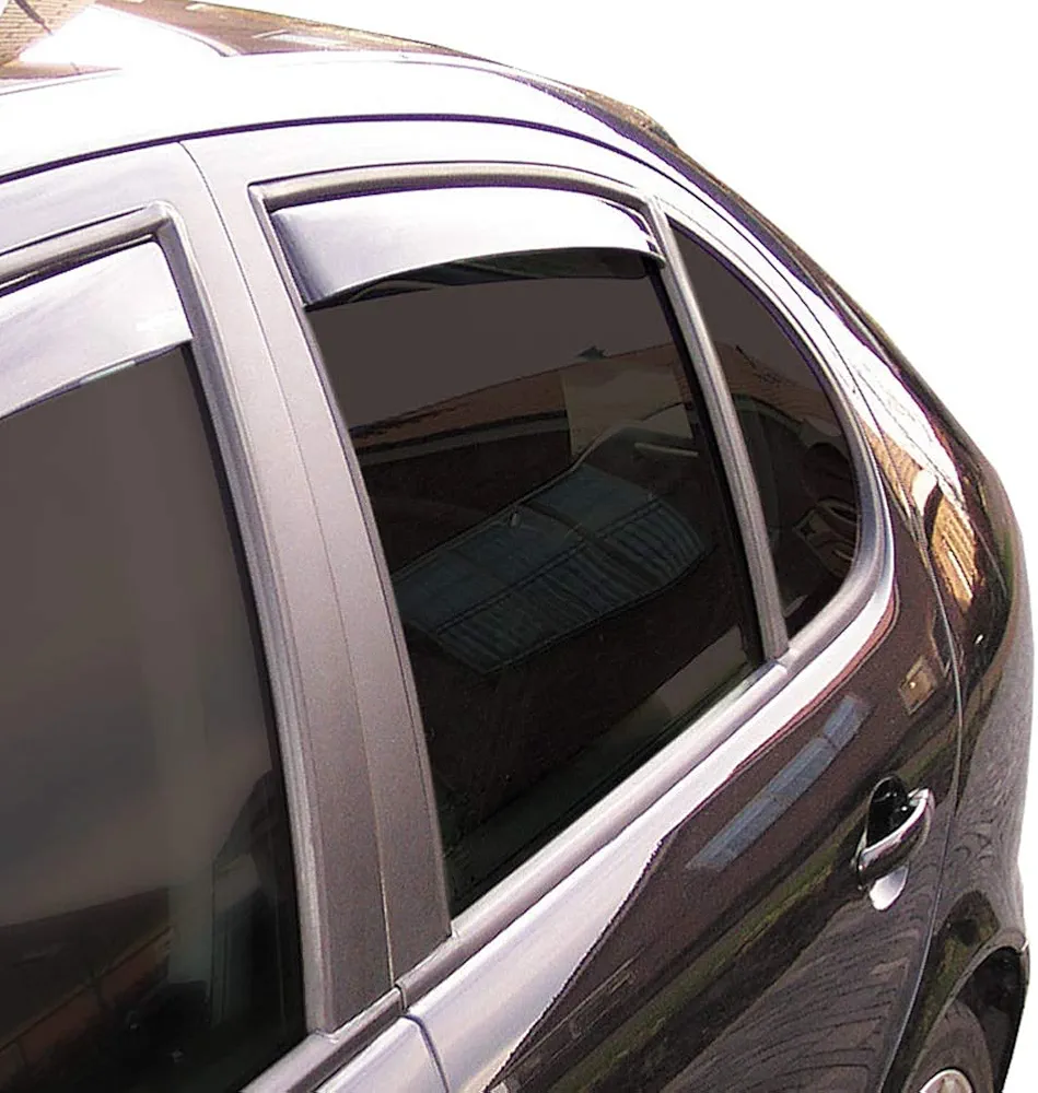 ClimAir 2669 Dark Deflectores de aire Master Negro (trasera) compatible con Seat Leon 1M 1999-2005 / Toledo Berlina 1999-2003