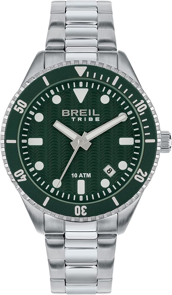 BREIL Reloj Hombre, Colección Overhand, Movimiento Cuarzo Cosa Análoga, Resistente al Agua hasta 100 Metros, Ideas de Regalos para Hombre