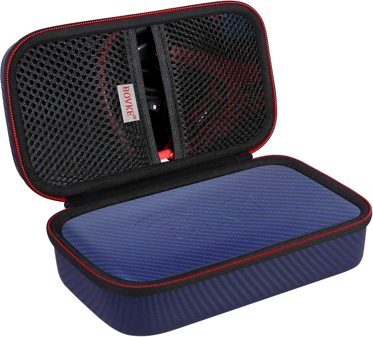 BOVKE Estuche rígido de EVA para Halo Bolt 58830 mWh 57720 MWH 44400mWh Cargador de computadora portátil para teléfono portátil Arrancador para automóvil, Bolsillo de Malla para Otros Accesorios,Azul