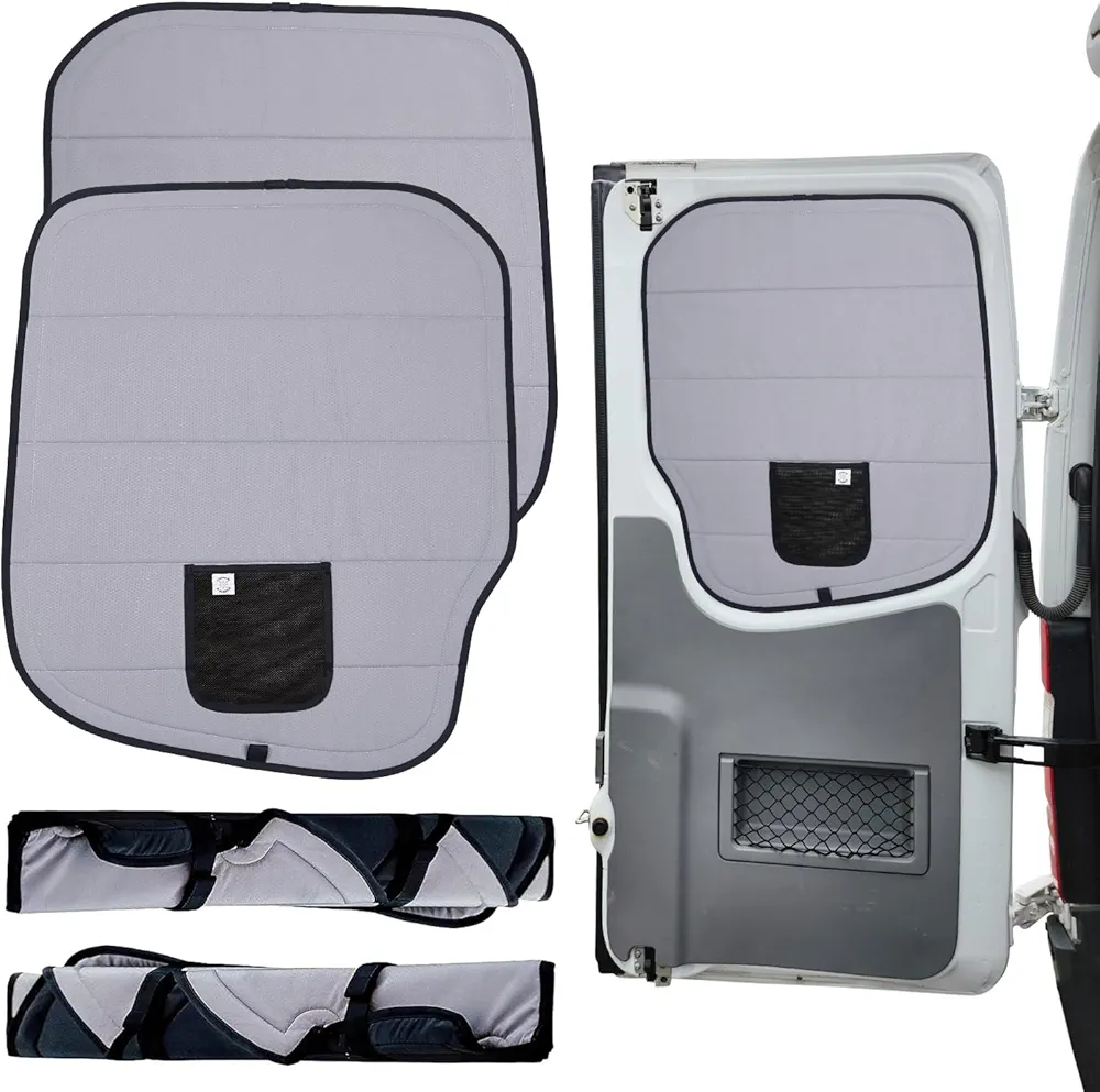 Living in a Bubble Cubiertas opacas aisladas para ventana trasera para Mercedes Benz Sprinter – Vanlife accesorios imprescindibles y Van Life Essentials (par) (Sprinter 2007-2018 (NCV3))