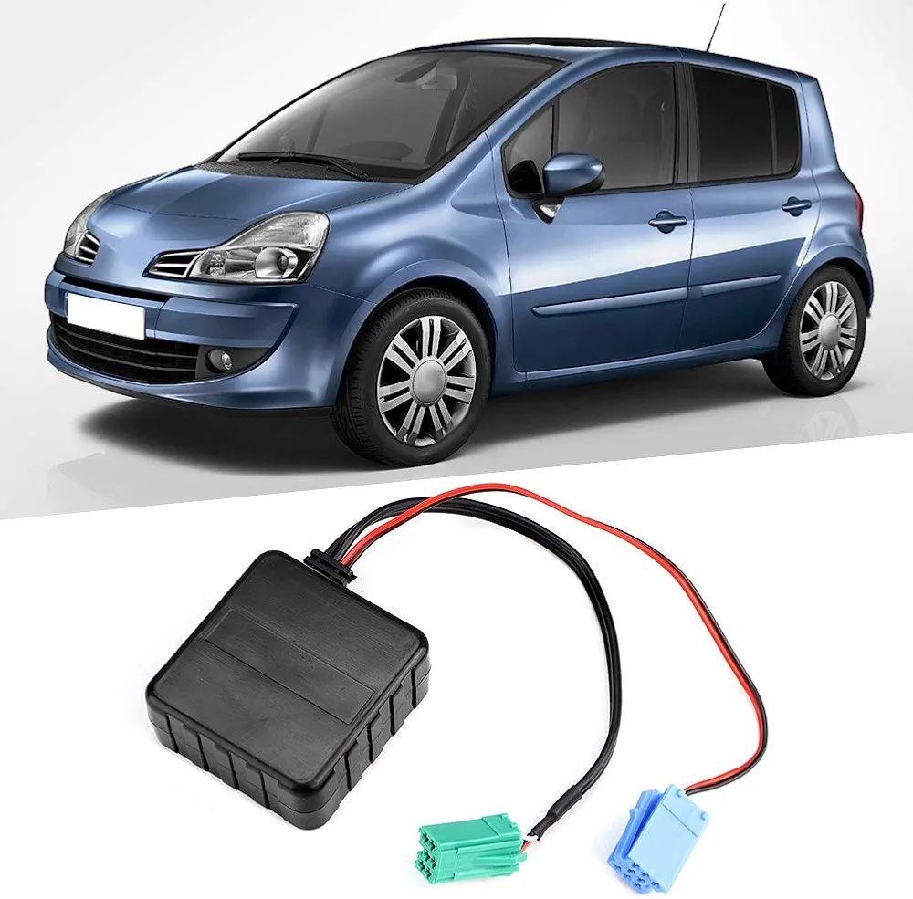 Tbest Ult Megane Clio Scenic Interface, Modus Bluetooth, Scenic Bluetooth Audio Cable Auxiliar Auxiliar de para Accesorios de Automóvil Bluetooth