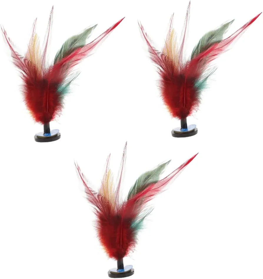 Abaodam 15 Piezas kenko Volante jianzi Volante de pie patear Juguete para niños Juego Ocio Juguete Juguetes Deportivos Patada Volante Ocio Juguete Volante Chino Pluma de Pollo Colorful