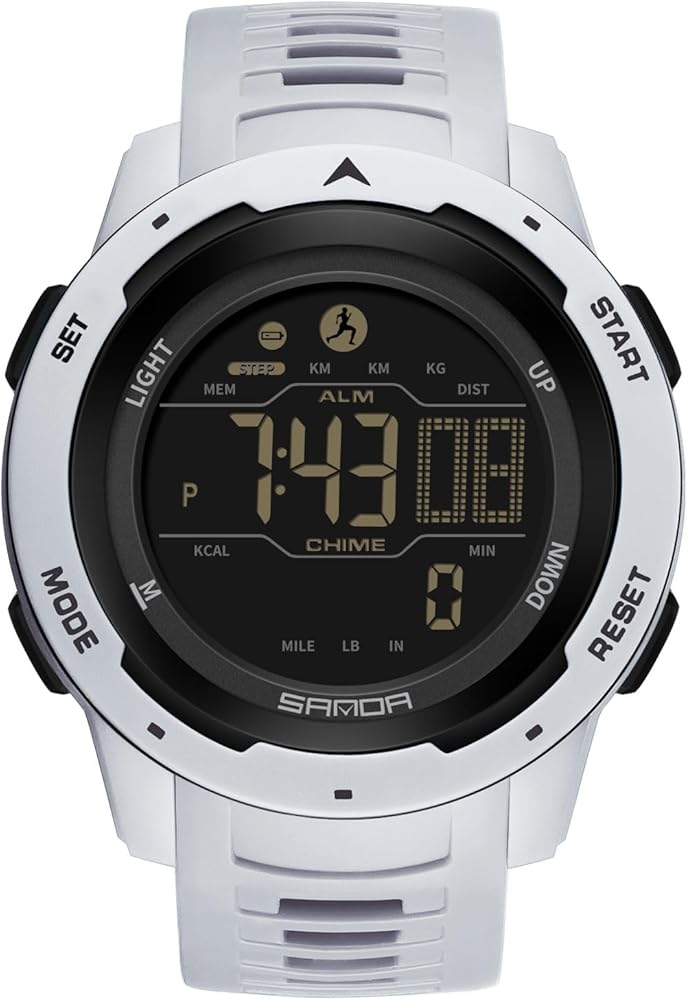 RORIOS Reloj Multifuncional Electrónico Reloj de Pulsera Estilo Deportivos Reloj para Hombre Mujeres Relojes Digital Cuarzo Reloj Unisex Impermeable