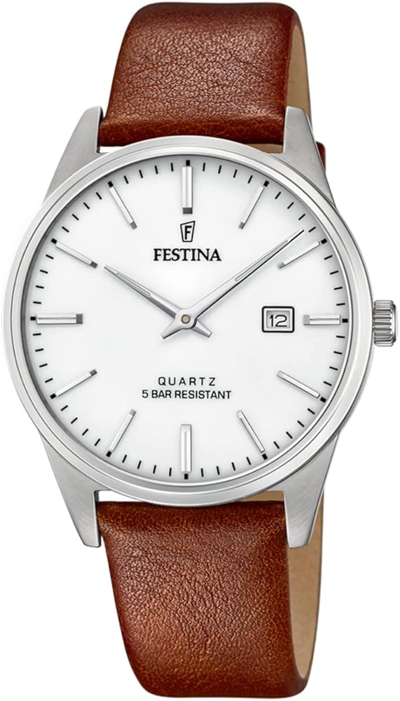 FESTINA Reloj Analógico para Hombre de Cuarzo con Correa en Cuero F20512/2