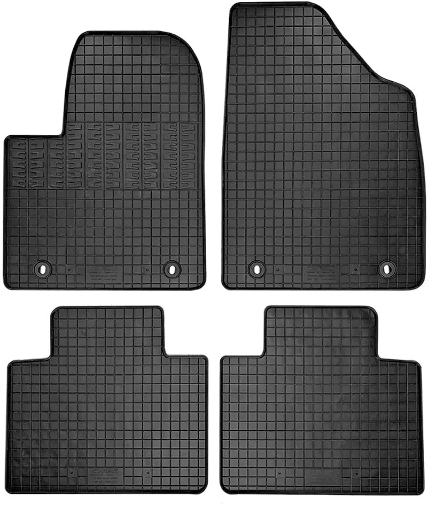 AUTO-STYLE Alfombrillas de Goma Compatible con MG EHS Plug-in Hybrid 2020- (4 Piezas + Sistema de fijación)