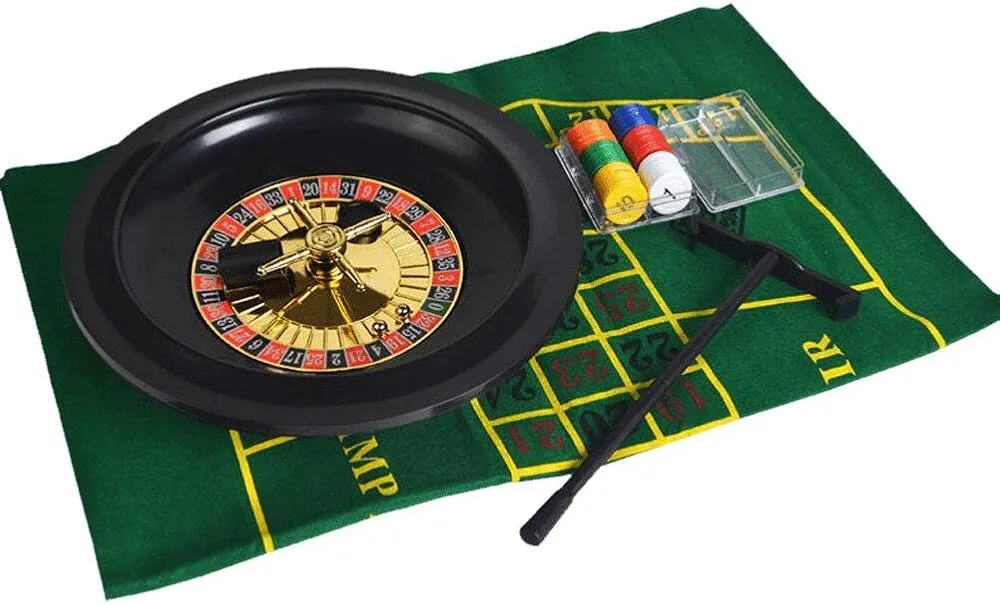 Ruleta De 10 Pulgadas con Fichas De Mantel, Juego De Ruleta De Casino, Juego De Mesa De Entretenimiento para Fiesta De Bar De Ocio