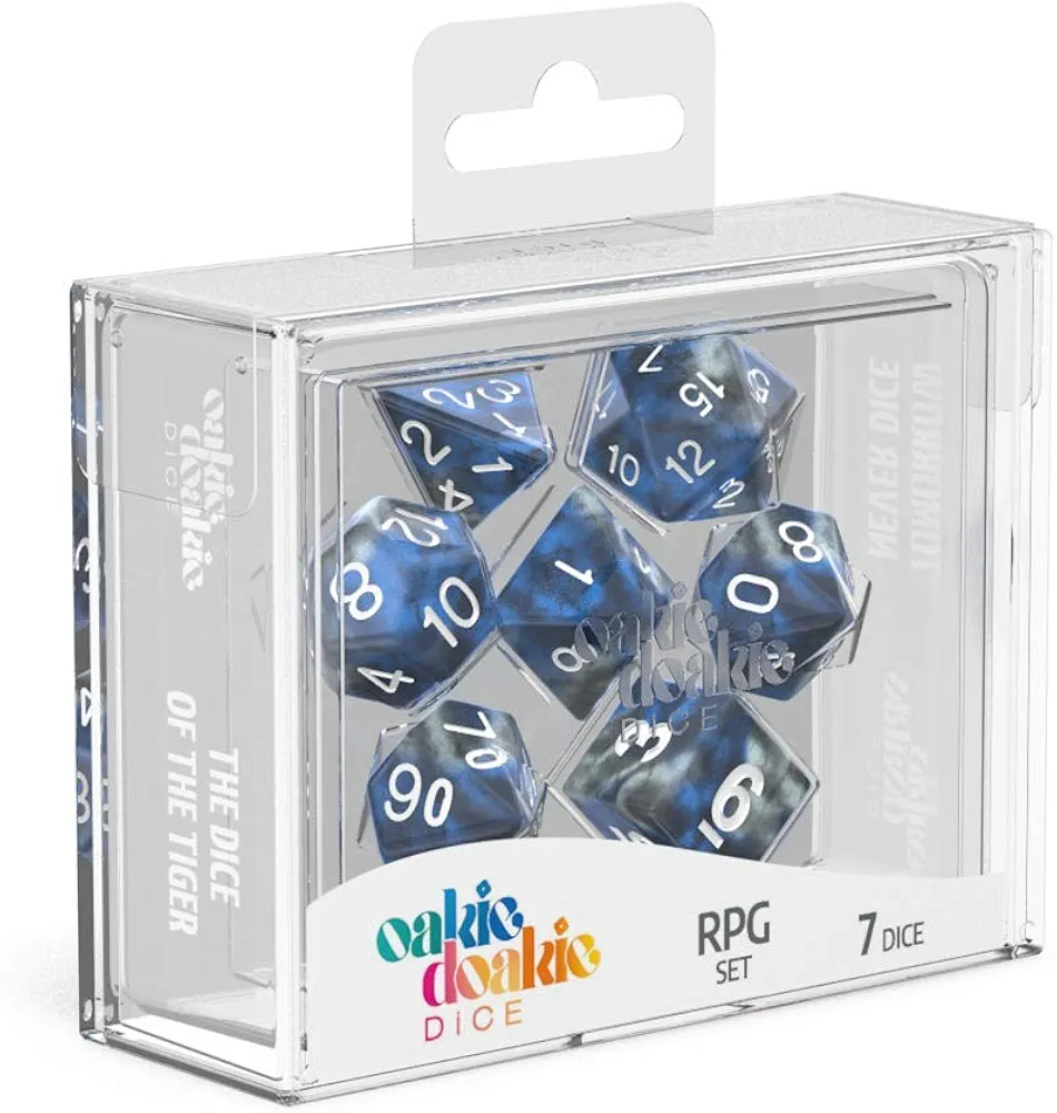 Oakie Doakie Dice Juego de rol Gemidice - Acero líquido (7)