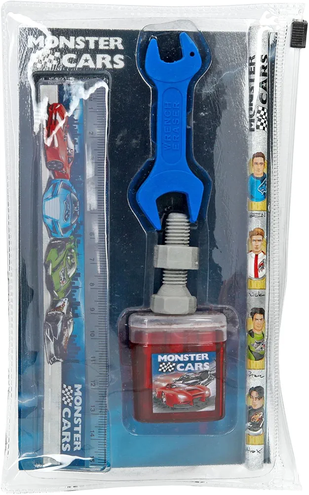 Depesche 5132 Juego de Texto Monster Cars, 5 Piezas