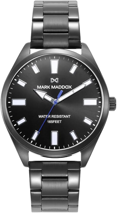 Mark Maddox - Reloj Acero IP Negro Brazalete Sr Mm - HM1012-56
