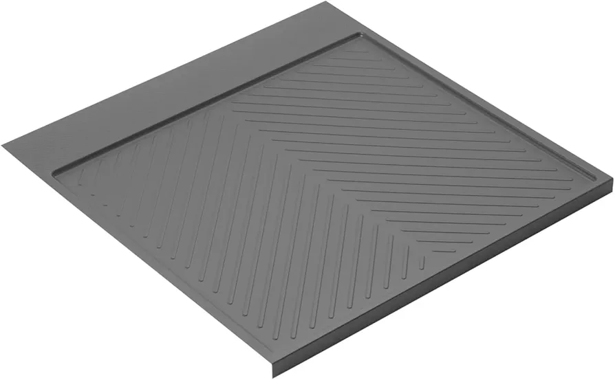 Emuca - Protector fondo mueble cocina, fondo fregadero M100, 967 x 580mm, espesor 16mm, Plástico, Gris antracita