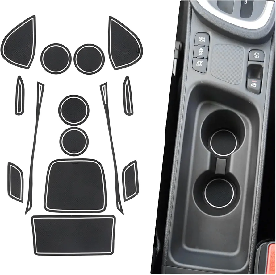 BIBIBO Alfombrillas de goma antideslizantes compatibles con T*oyota Yaris Cross 2021 2022 2023, alfombrillas de goma para coche, accesorios de alfombrillas antideslizantes, caja de almacenamiento