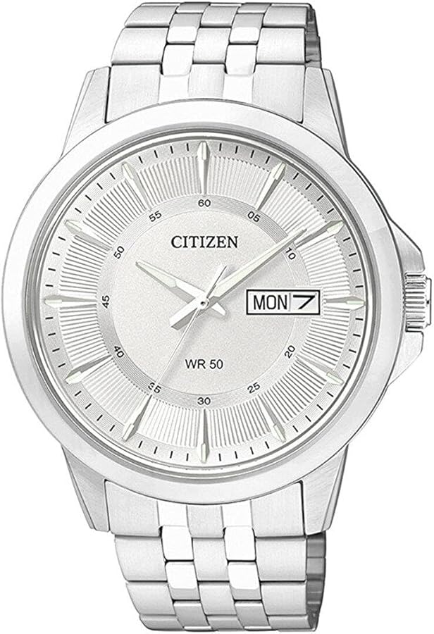 Citizen Reloj analógico de cuarzo para hombre, acero inoxidable 32001463