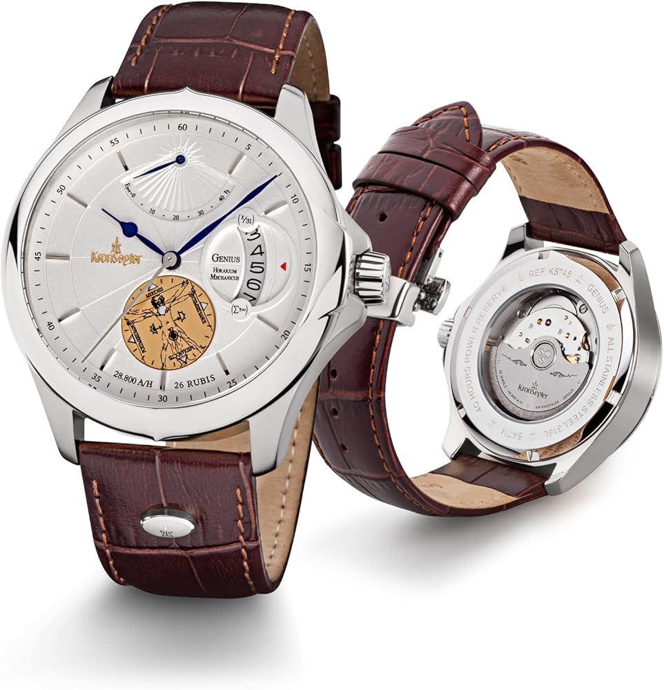 Kronsegler Genius - Horarium Mechanicus - Reloj de Pulsera automatico Bicolor