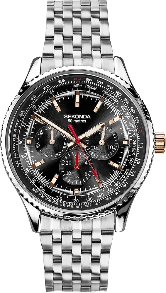 Sekonda Maverick - Reloj de Cuarzo para Hombre de 43 mm con Pantalla analógica