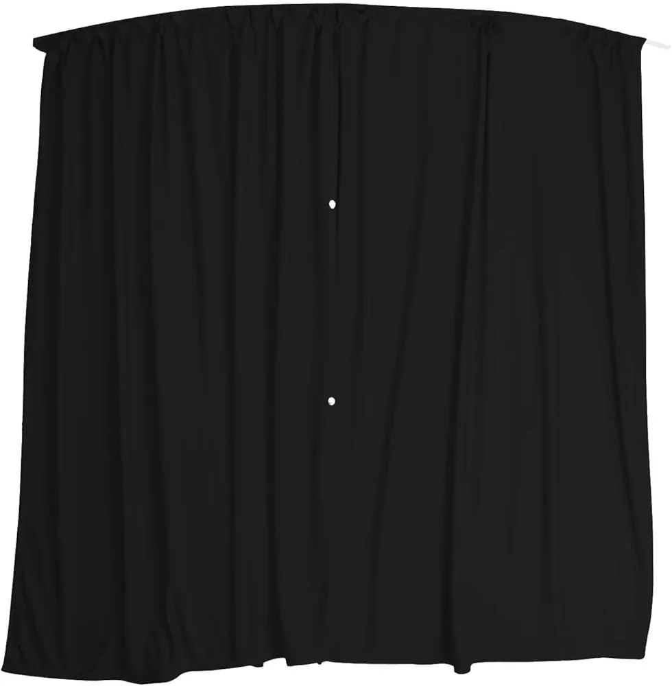 BREMER SITZBEZÜGE Separación de Cabina del Conductor, protección Solar, Cortina Compatible con VW T3 T4 Multivan Transporter Caravelle, Color Negro, Accesorio de Camping